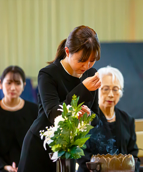 一日葬の葬儀風景